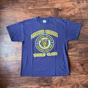 Vintage‎ Stillman College T Shirt Jerzees Marching Blue Pride World Class L
